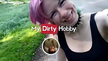 Play (ElliYoung) Gets Her Tight Juicy Pussy Fucked On A Bench At A Park - My Dirty Hobby