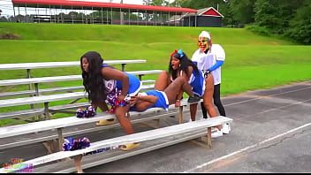 Play Star Quarterback fucks cheerleaders before his big game