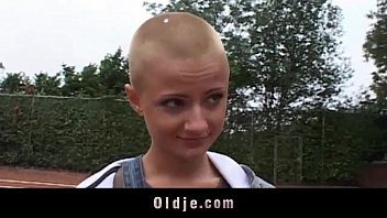 Play Sexy short haired student sucking grandpa dick