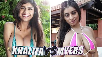 Play BANGBROS - Battle Of The GOATs: Mia Khalifa vs Violet Myers (Round Two)